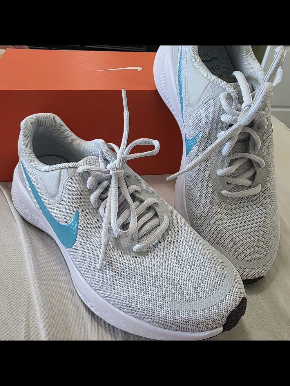 Nike Women's Revolution 7 Platinum/Dusty Cactus Trainers